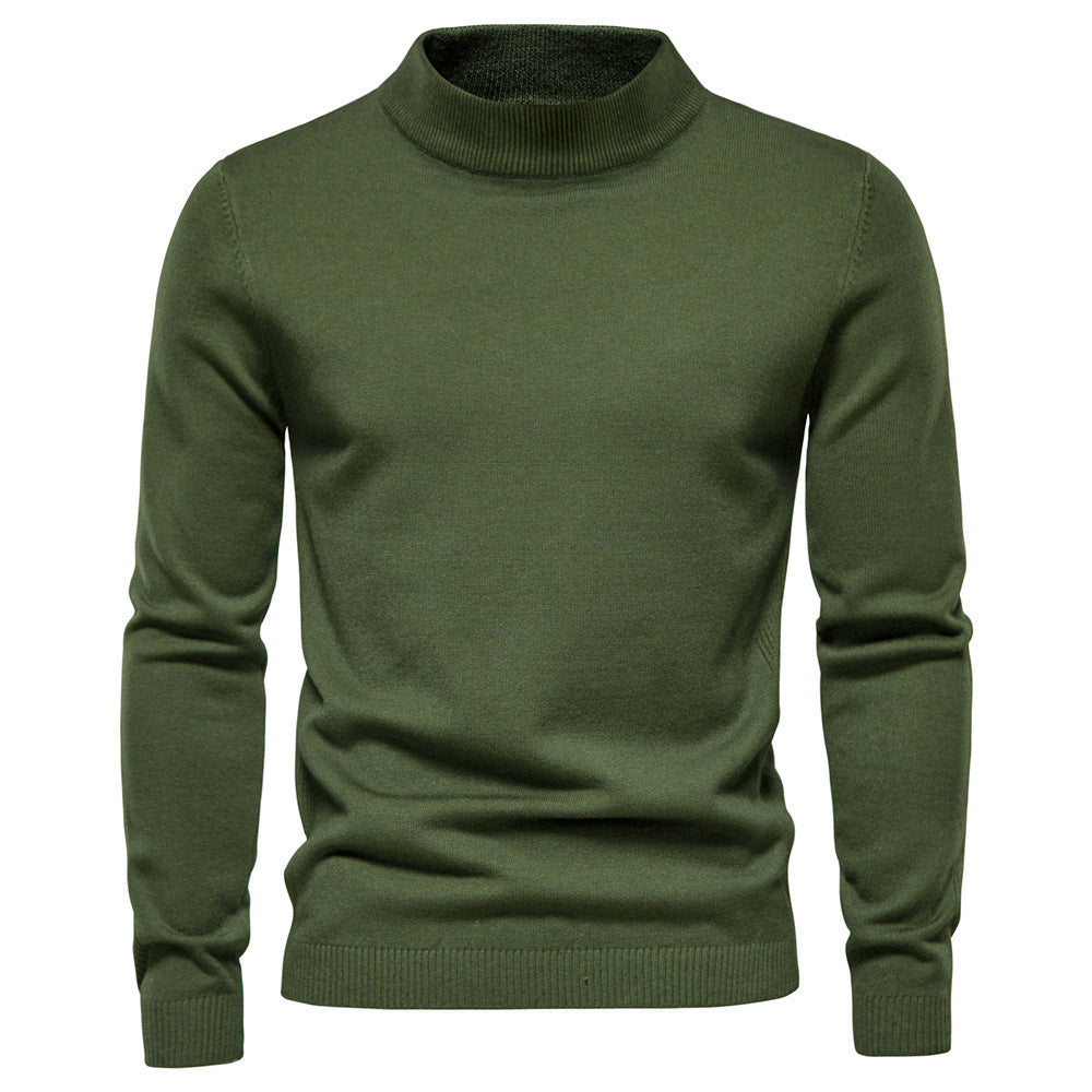 TB Mix Slim Fit Pullover für Herren mit mittellangem Kragen, mehrfarbig