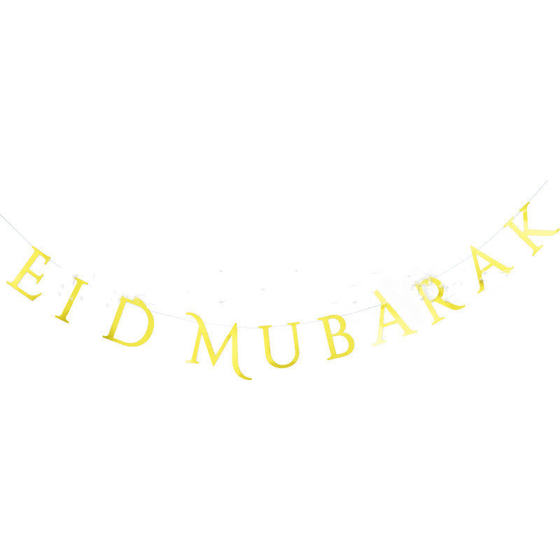 TB Mix Eid Mubarak Weiße Pappteller, Pappbecher & Papierhandtücher – Festliche Party-Dekoration