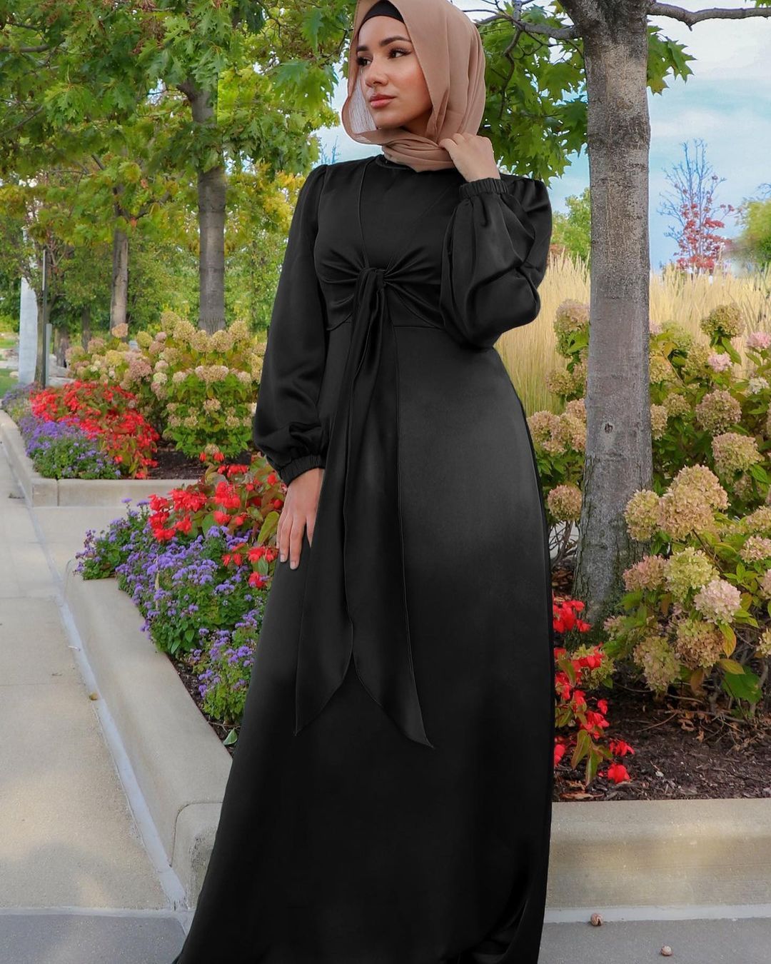 TB Mix Ramadan Eid Mubarak Kaftan Dubai Abaya Türkei Muslimische Frauen Hijab Satin Kleid Islam Kaftan Marocain Kleider Vestidos Robe Femme