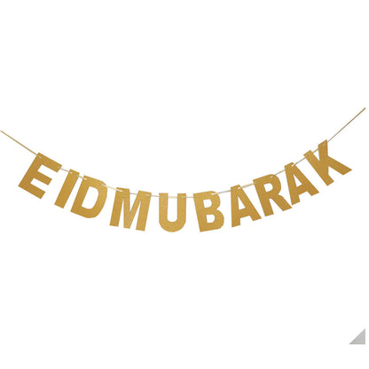 TB Mix Eid Mubarak Dekoriert Flagge Ziehen Eid Mubarak Ramadan Frohe Feiertage Party Layout Banner