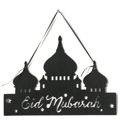 TB Mix Gurban Eid Al-Fitr Englisch Alphabet Schloss Hause Dekoration Anhänger