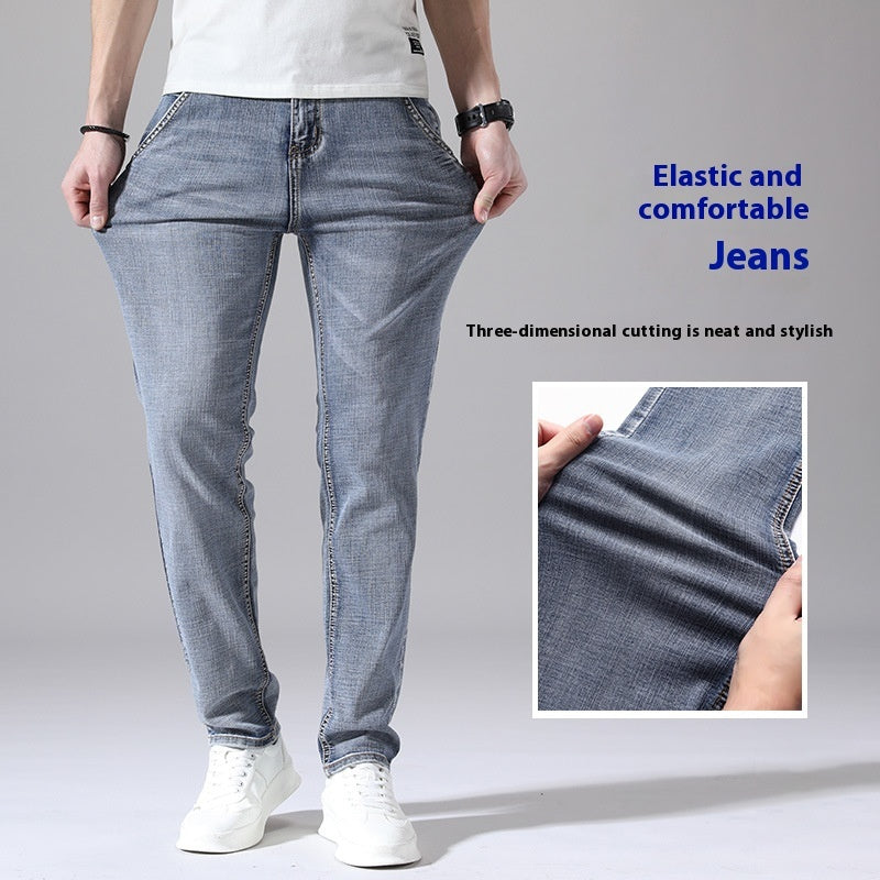 TB Mix Retro Dünne Jeans Gerade Lose Freizeithose Männer