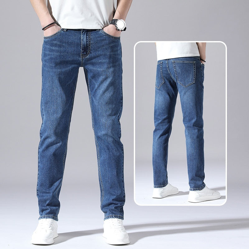 TB Mix Retro Dünne Jeans Gerade Lose Freizeithose Männer