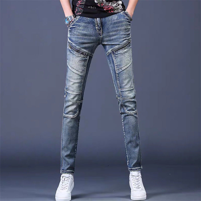 TB Mix Herren Jeans Frühling Und Herbst Trendy All-matching