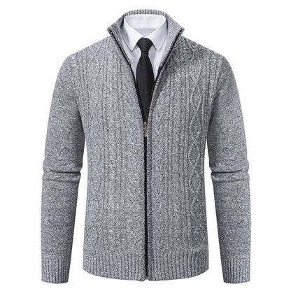 TB Mix Herren Stehkragen Casual Fashion Cardigan Pullover Mantel