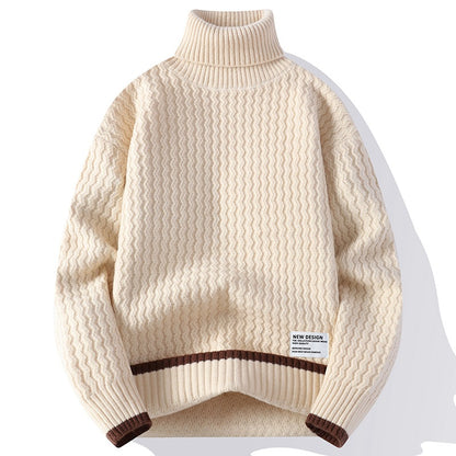 TB Mix Mode Persönlichkeit Neue Mock Neck Pullover Männer