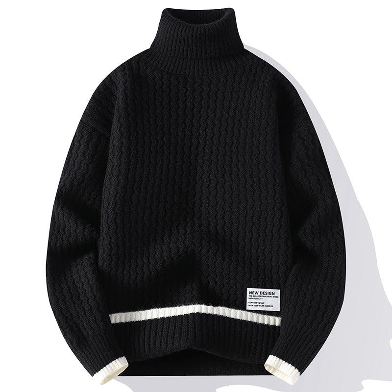 TB Mix Mode Persönlichkeit Neue Mock Neck Pullover Männer