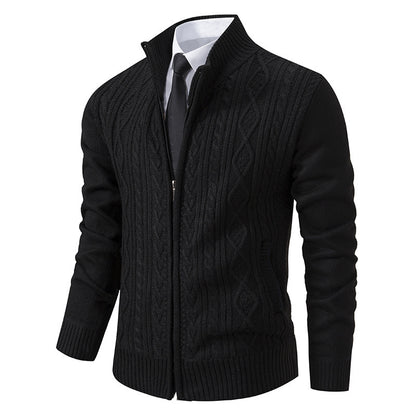 TB Mix Herren Stehkragen Casual Fashion Cardigan Pullover Mantel