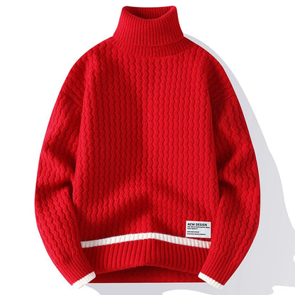 TB Mix Mode Persönlichkeit Neue Mock Neck Pullover Männer