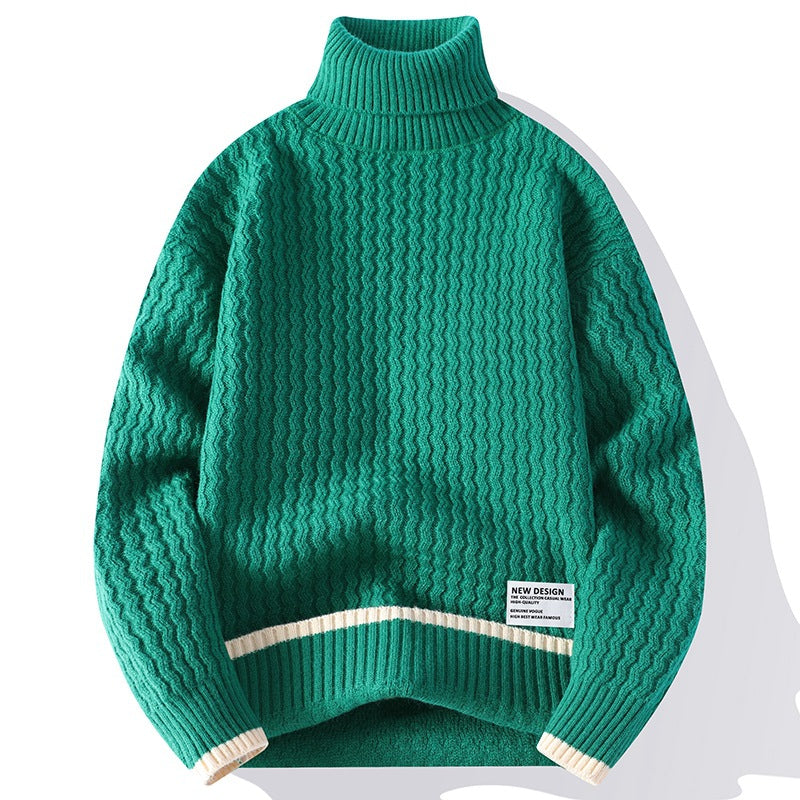 TB Mix Mode Persönlichkeit Neue Mock Neck Pullover Männer