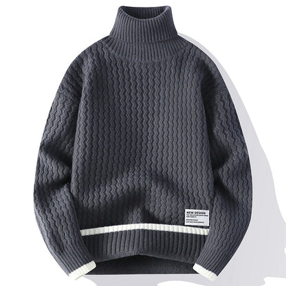 TB Mix Mode Persönlichkeit Neue Mock Neck Pullover Männer