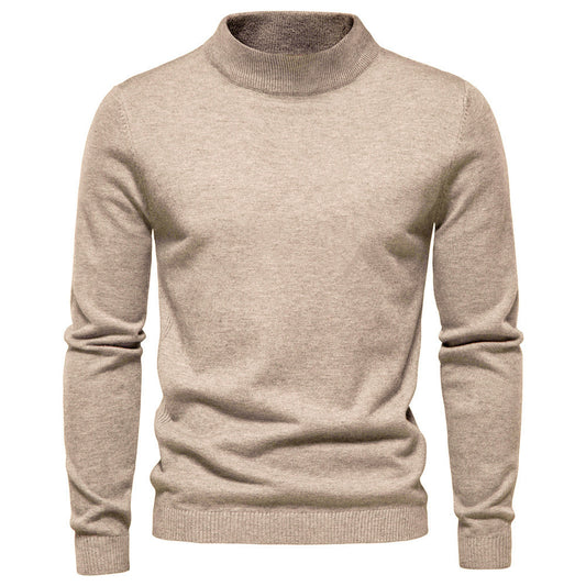 TB Mix Slim Fit Pullover für Herren mit mittellangem Kragen, mehrfarbig