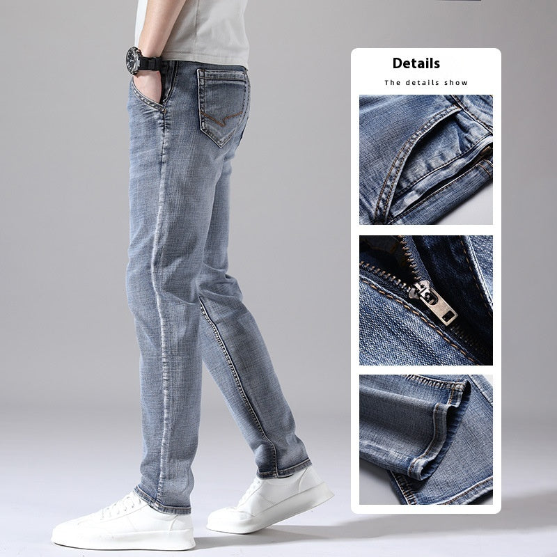 TB Mix Retro Dünne Jeans Gerade Lose Freizeithose Männer