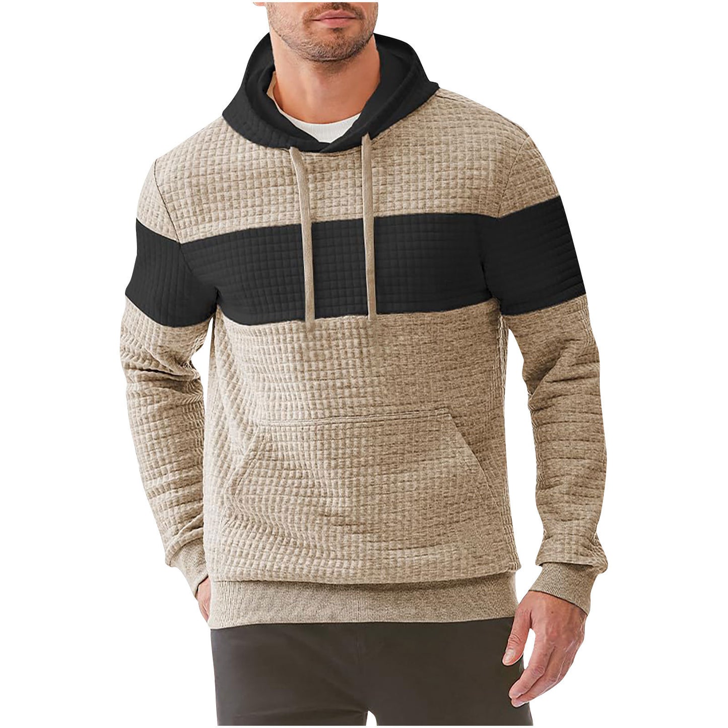 TB Mix Herren Kapuzenpullover mit langen Ärmeln und Kordelzug