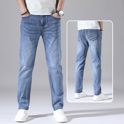 TB Mix Retro Dünne Jeans Gerade Lose Freizeithose Männer