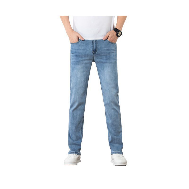 TB Mix Lockere Jugend Gerade Slim Fit Elastische Trend Herren Jeans