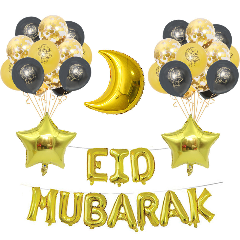 TB Mix Eid Mubarak Latex Ballons – Ramadan Kareem Dekoration für Ihre Feier