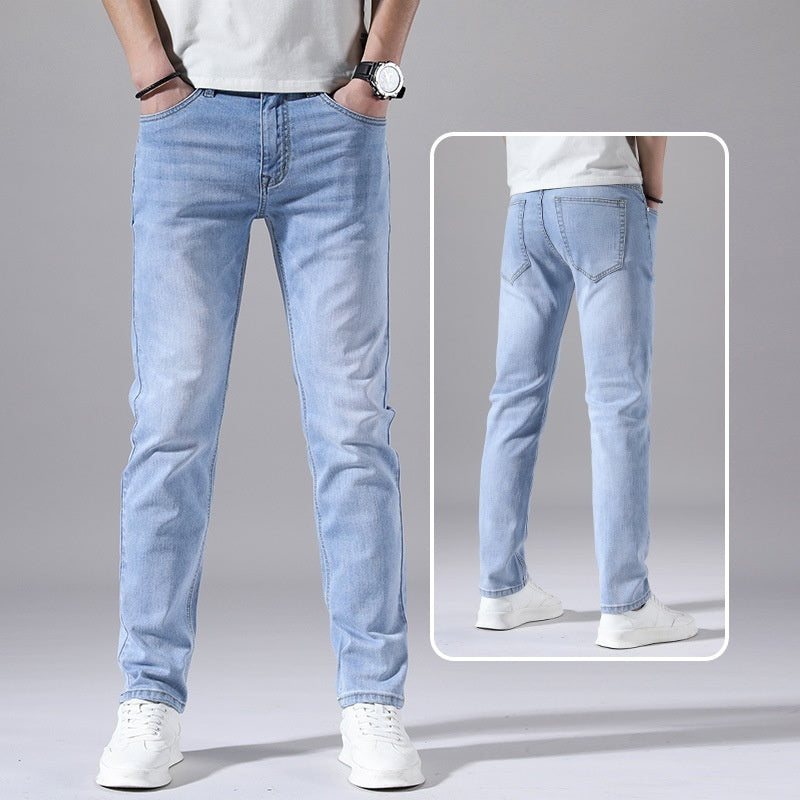 TB Mix Retro Dünne Jeans Gerade Lose Freizeithose Männer